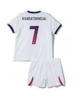 Paris Saint-Germain Khvicha Kvaratskhelia #7 Venkovní dres pro děti 2026-27 Krátký Rukáv (+ trenýrky)